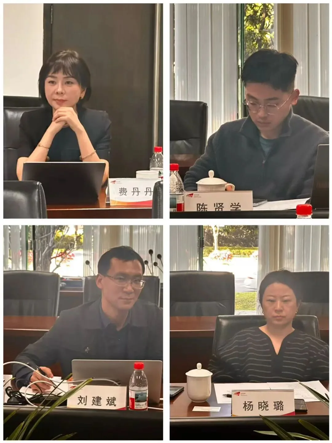 Dandan Fei and institute representatives taking part in the visit